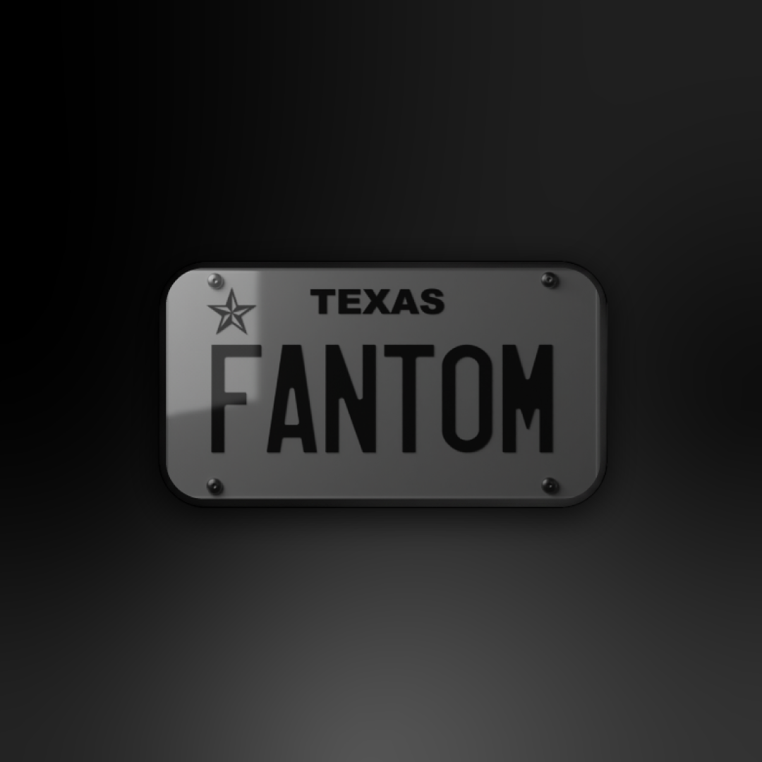 Fantom® Motorcycle Privacy Blackout Plate